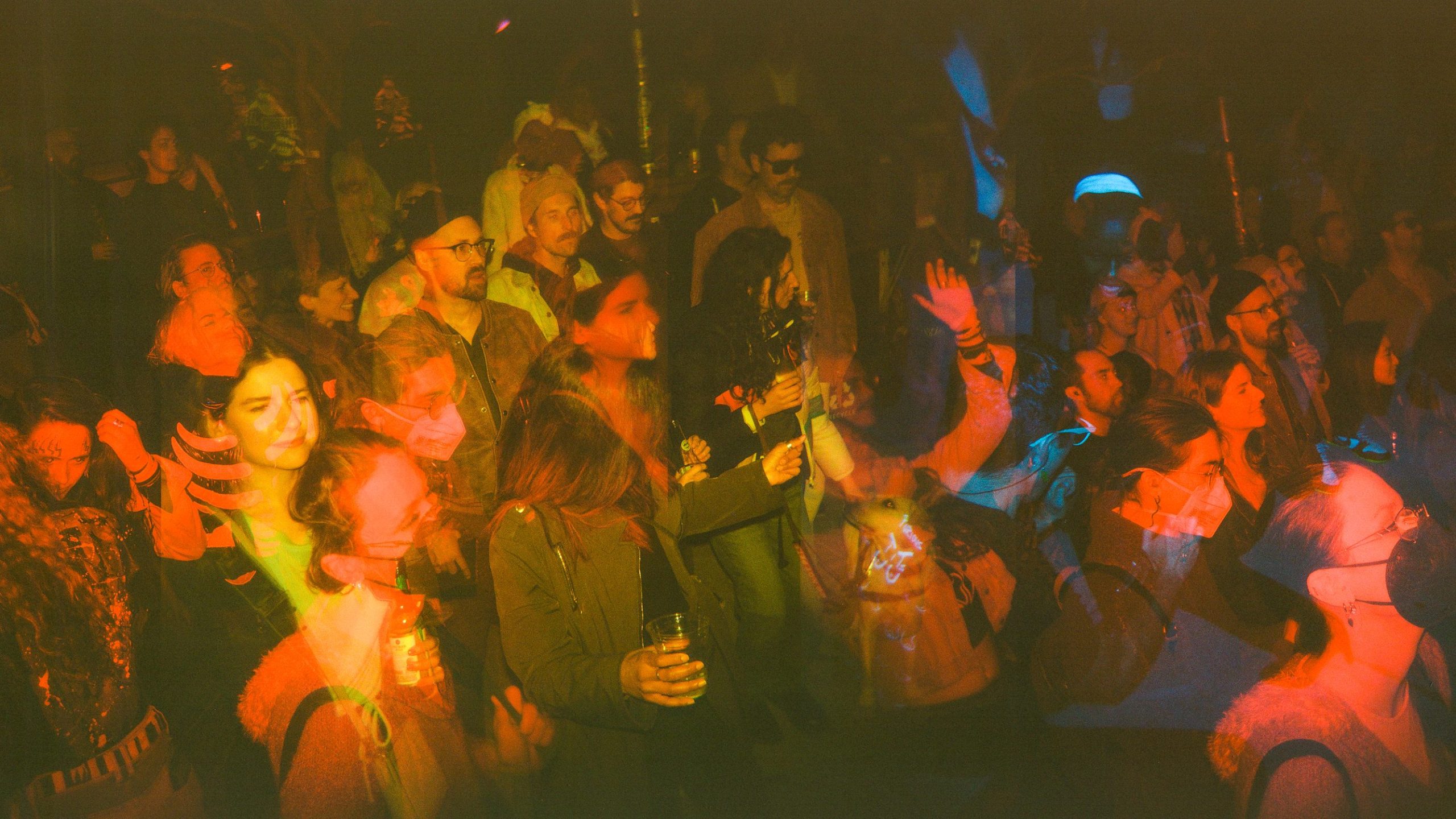 Panoramic photo of a crowd by Ginger Fierstein