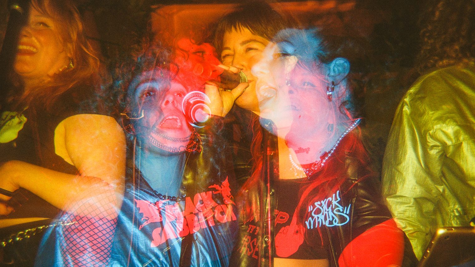 Multiple Exposure Photo of singers by Ginger Fierstein